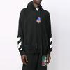 Off-White Thermo Double Sleeve Hoodie Black Men Tops OMBB051E19E300061088