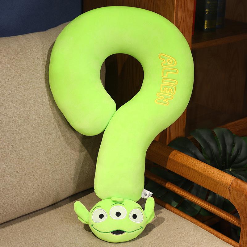 Creative Question Mark Neck Pillow Car Ice Silk Multifunctional Pillow Office Lunch Break Neck Care Holiday Gift for Women