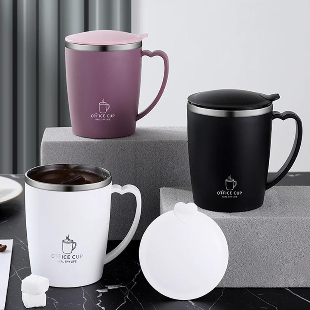 350ml Thermal Coffee Cup 304 Stainless Steel Kid Milk Cup Drinkware Thermos Mug  Children Gift