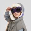 Children's cap winter Boys Girls outdoor velvet warm ear protection Bomber Hat goggles integrated pullover flight cap