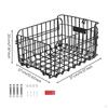 Mountain Bike Rear Basket Reflective Foldable RustResistant for School, Shopping,