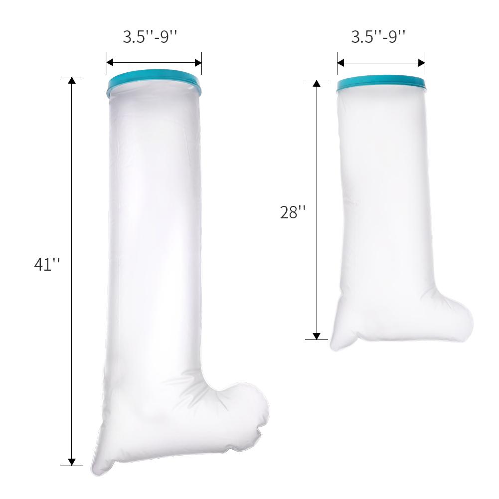 Bath Leg Cover 104cm PP Silicone PVC Water Resistant Shower Leg Cover for Adult