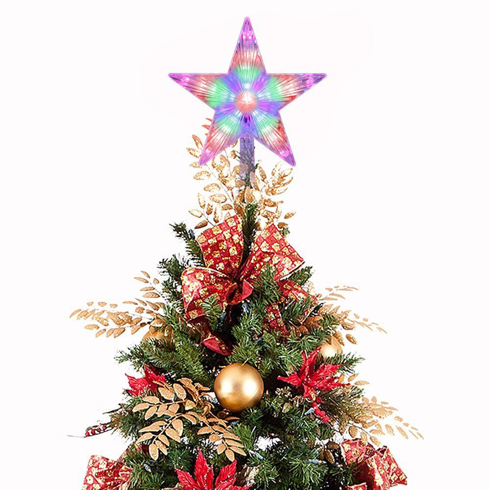 Christmas Tree Top Star Light Lamp 8 
