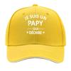 PAPY Vintage for Unisex  Women  Adjustable Snapback Look Je Suis Un Pappy Print Outdoor Fishing  Sandwich Baseball Cap