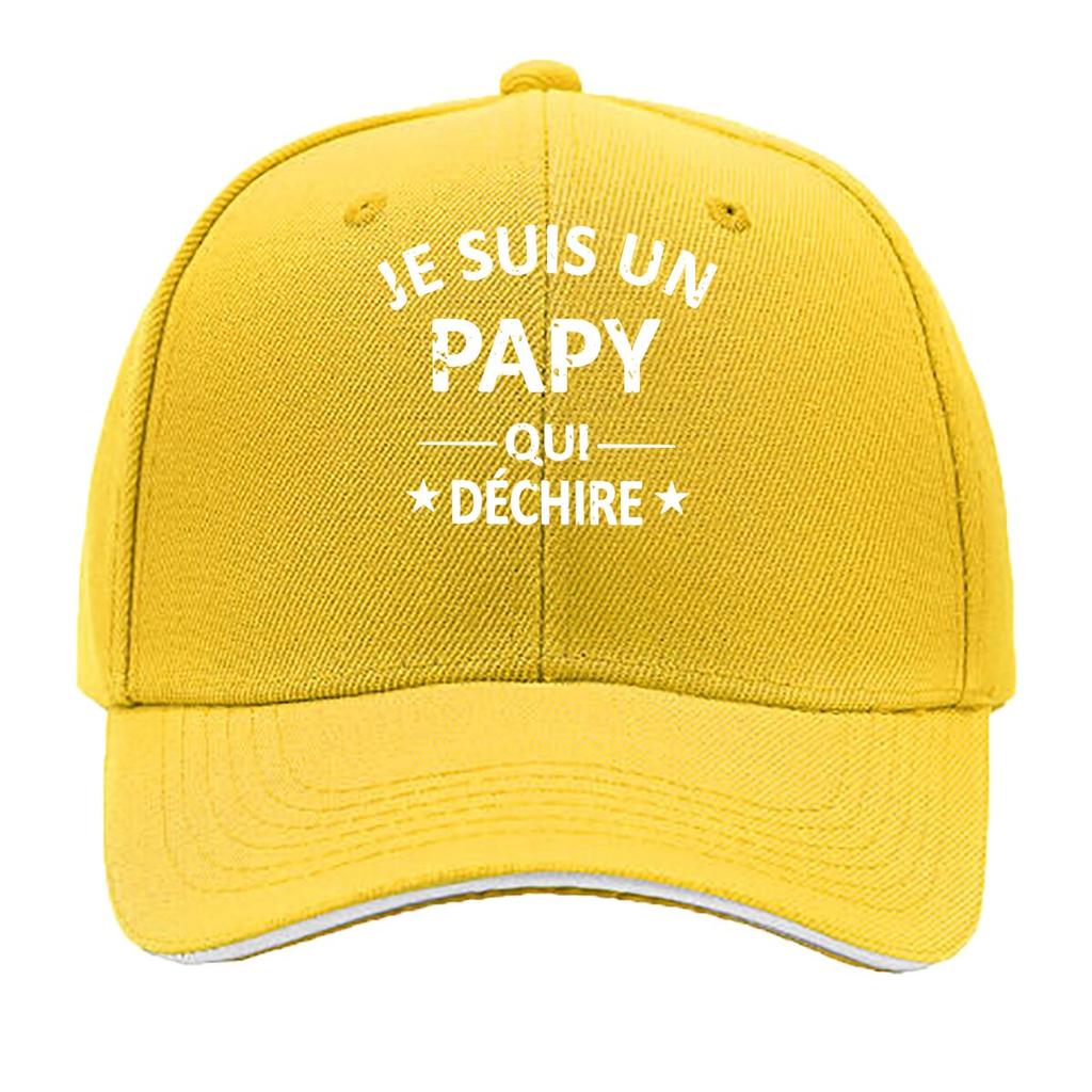 PAPY Vintage for Unisex Women Adjustable Snapback Look Je Suis Un Pappy Print Outdoor Fishing Sandwich Baseball Cap