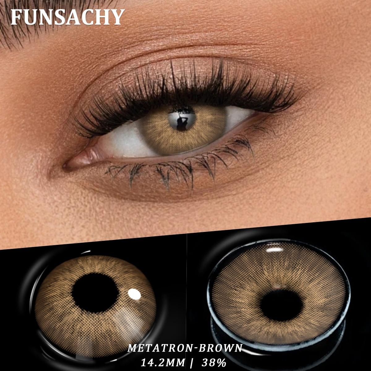 

Funsachy 2 шт. Цветные контактные линзы для глаз Натуральные серые цветные контактные линзы Ежегодные модные линзы Контактные линзы для коричневых глаз