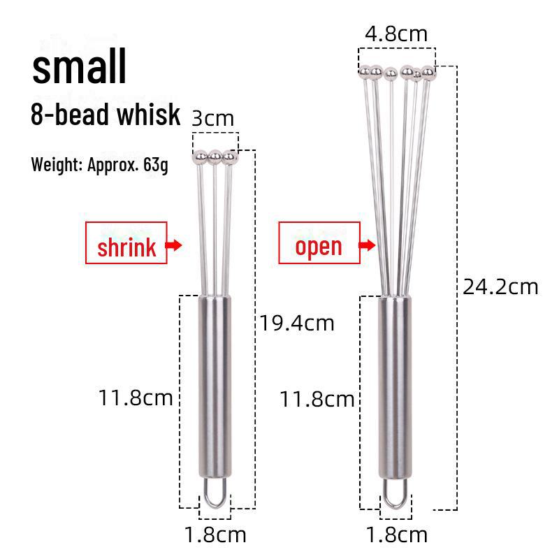 Creative Stainless Steel Handheld Egg and Batter Mixer with Printable Logo