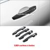 RHD LHD For Mitsubishi Xpander 2018 19 20 21  25 2026 ABS carbonfiber Car Side Door Handle bowl Catch Cover Protection Trim