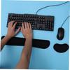 Ergonomic Wrist Rest Pad Mouse Pad Set 2 Pack Memory Foam Comfortable Keyboard Mouse Support Non-Slip Bottom