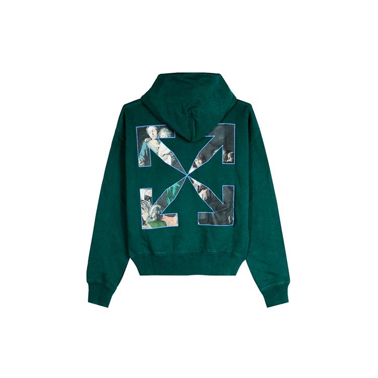 OFF WHITE Sweat à capuche Coupe Oversize Peinture de Caravage OMBB037E20FLE0035710