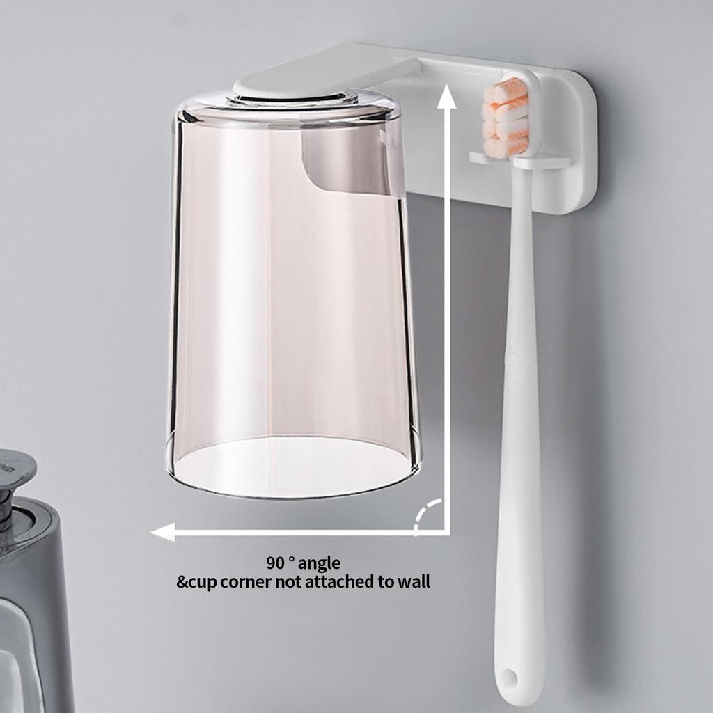 Cups for Bathroom No Drilling Toothbrush Holder Magnet Mouth Wash Cup and Wall Rack for Bathroom Restroom Home Apartment Dorm