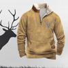 Hanorac pentru bărbați în mozaic Elk Tribal Print Hanorac femei cu mânecă lungă guler cu fermoar Pulovere casual Hanorac