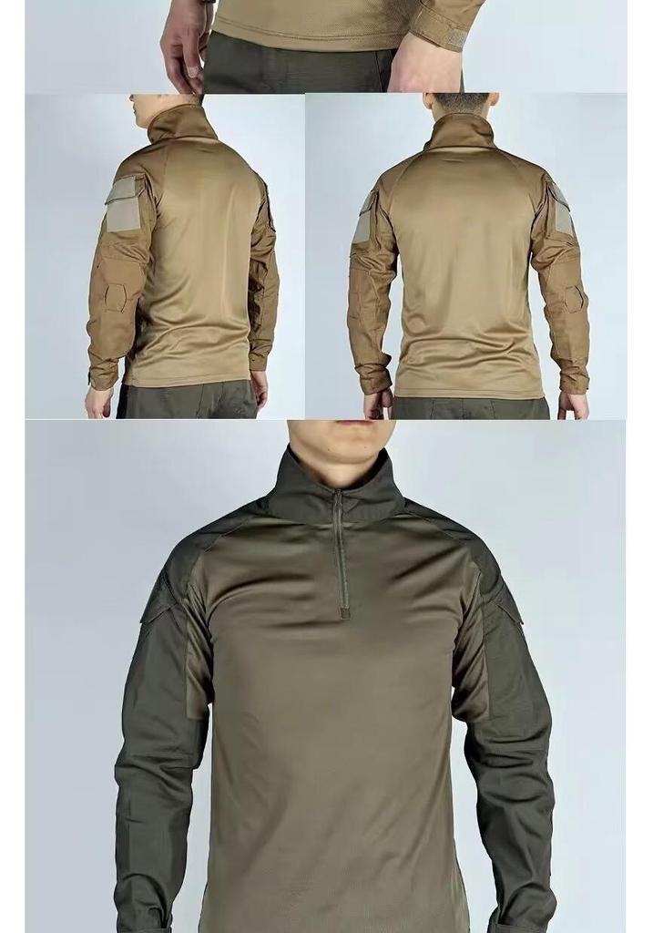 Neuer Stil Herren Tarnung Schnelltrocknendes Langarm Trainingsshirt, Modische Outdoor Bekleidung.