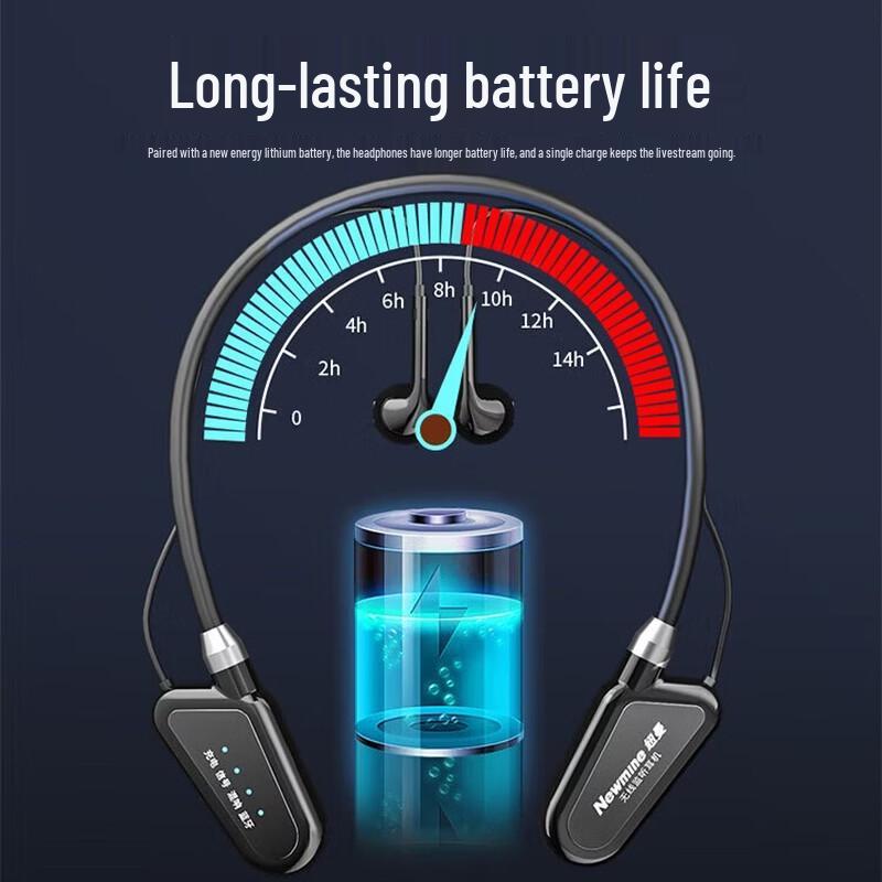 Newmine C02 Wireless Live Stream Monitor Earphones with Sound Card