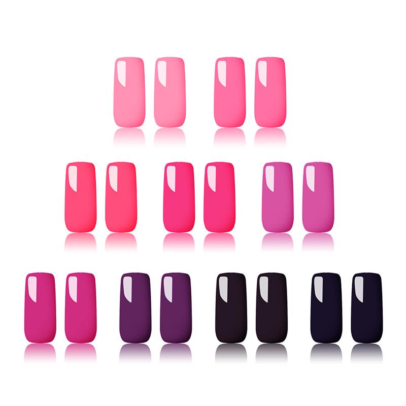 Mtssii 5ml Pure Color Paint Polish Lacquer Red Charming Series UV&Led Soak Off Nail Gel DIY Paints