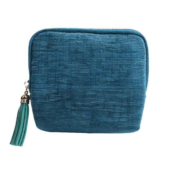 Sac à Bijoux Grande Capacité Fermeture Éclair Portable Organisateur de Bijoux de Voyage Multi-Compartiments Pochette de Rangement pour Bijoux