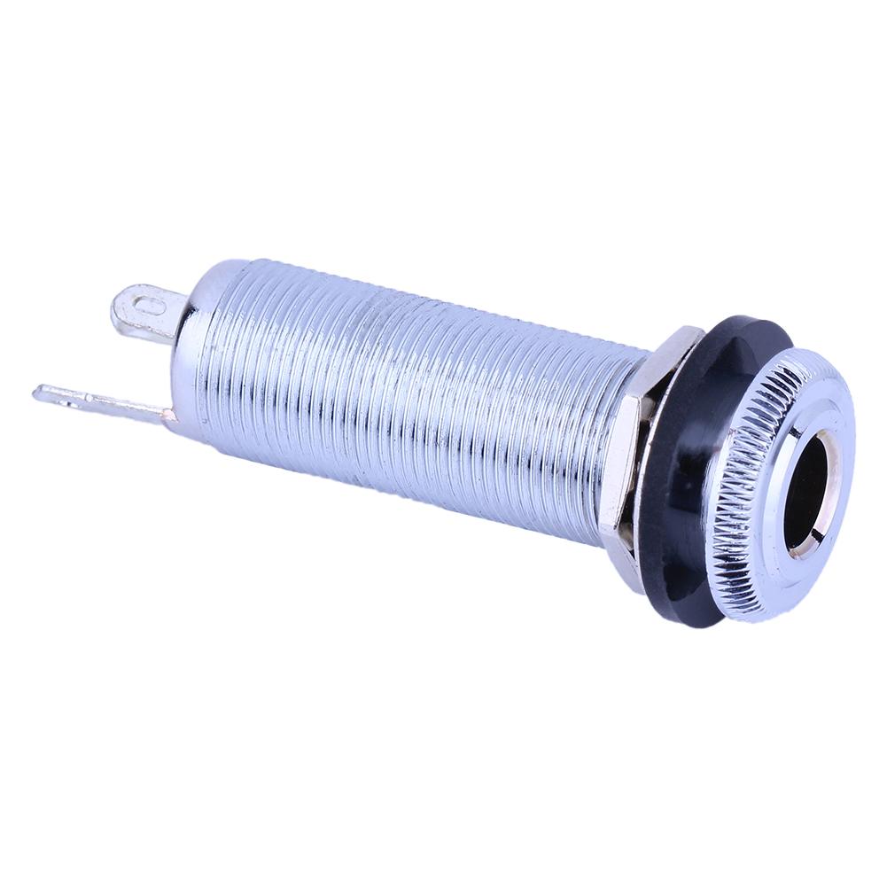 1/4 Zoll Metall Stereo Gitar Bass Ausgangsbuchse Stecker Zylinder Ein- und Ausgangsbuchse Buchse für E-Gitarre Bass
