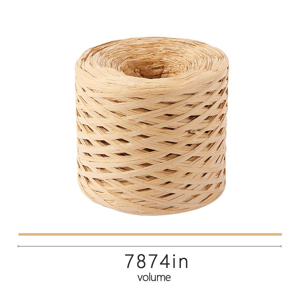 200M/roll Raffia Paper Ribbon DIY Rope Crafts Hemp Rope Scrapbook Tools Gift Wrapping Bouquet Decoration