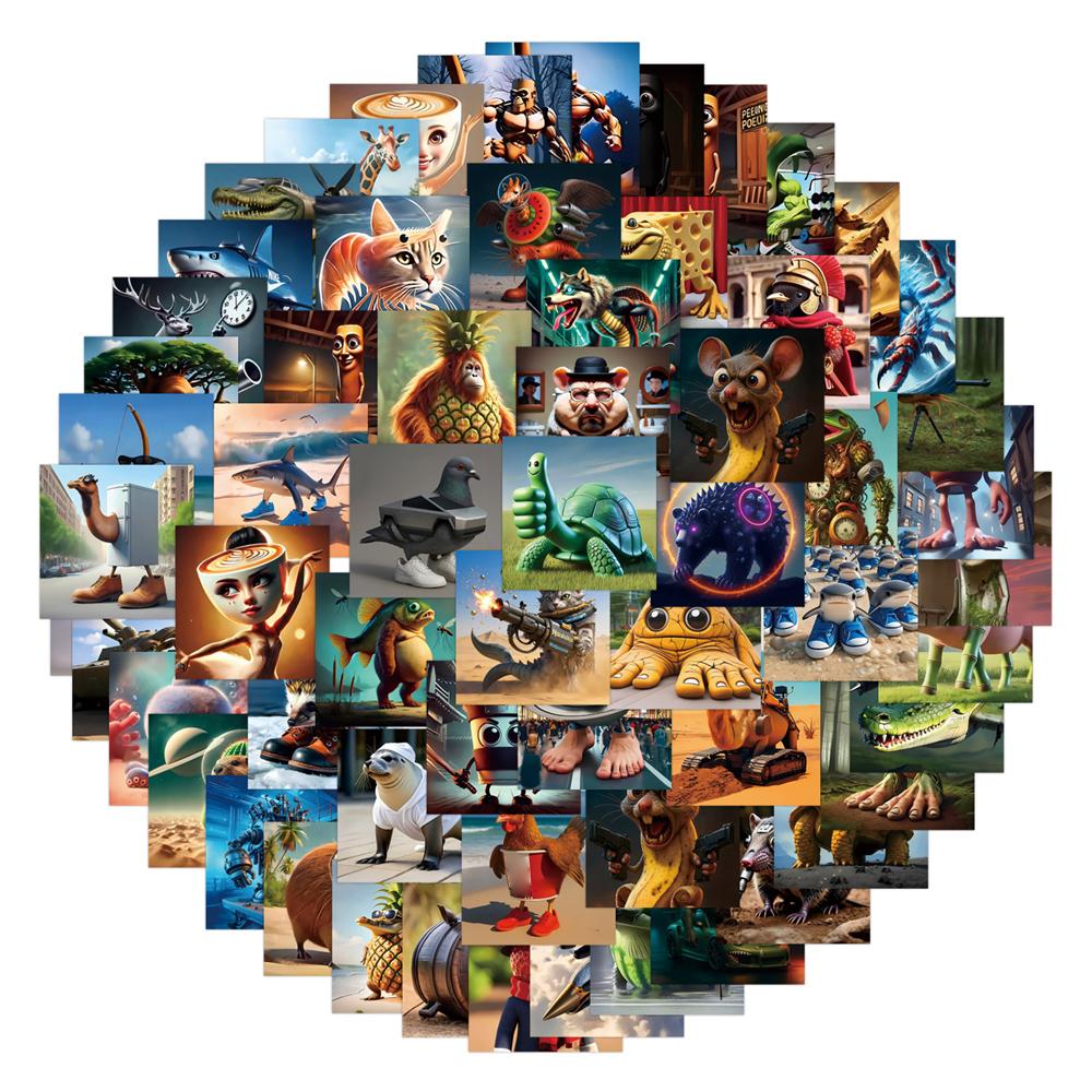 80 Стикеры Тунг Тунг Тунг Тунг Стикеры для Сахура Тралереро Тралала Стикеры Домашний Декор Настенные Стикеры Декоративные Стикеры