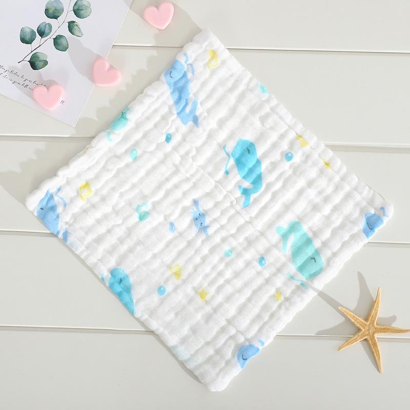 Six-Layer Pure Cotton Baby Bib & Towel Set