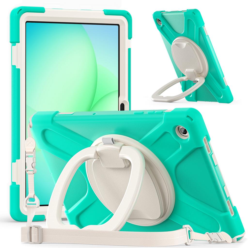 Rotating Case for Samsung Galaxy Tab A11 Plus 2025 11.0" SM-X310 X315 X230 X235 X236 Stand Handle Grip Cover with Shoulder Strap