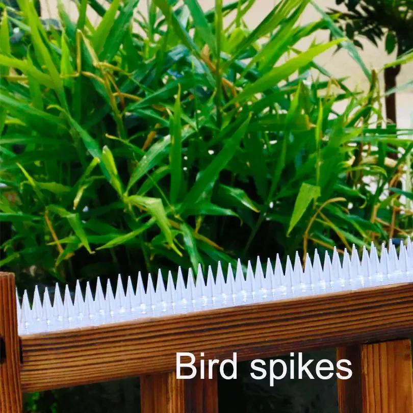 1ks venkovní plastové bezpečnostní plotové hroty Odpuzovače ptáků pro kočky dostupné na farmách sadů pro holuby Mývalové průhledné hroty
