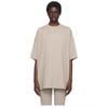 Unisex Streetwear Cotton Tee With Letter Print Loose Fit Short Sleeve T-Shirt Adults