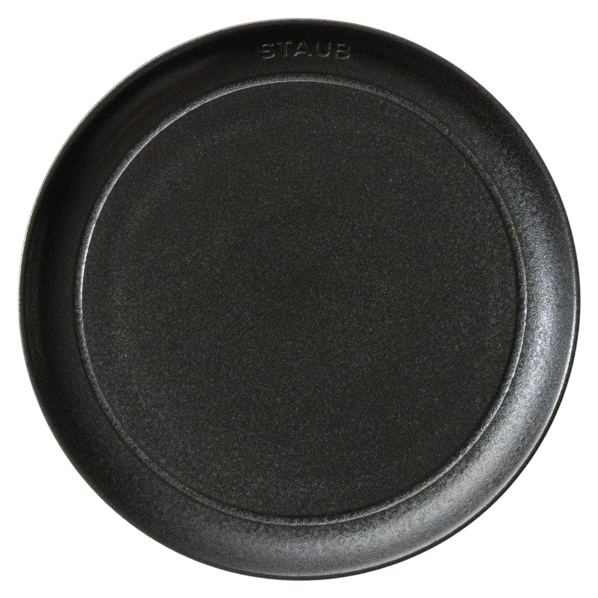 Staub 20см Матовая Керамика Микроволновая Печь Безопасная Японская Керамическая Тарелка  Plate Black  Тарелка, [Официальный Дилер] Z1035-102