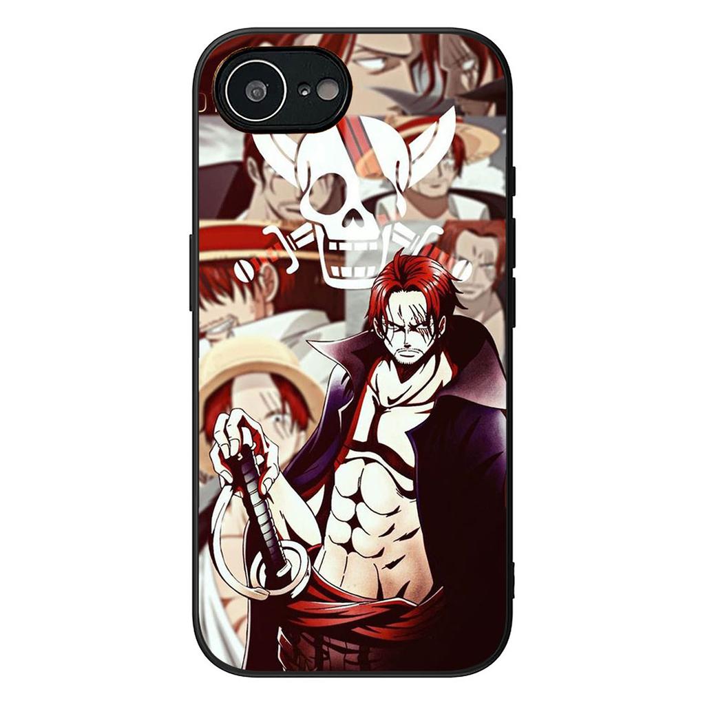 Red Hair One Luffy Pieces Shanks Phone Cover for Motorola Moto E13 E20 E32 E22 E14 E15 G32 G60 G72 G7 G8 G82 G9 Plus Power Case