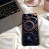 Chromatic Gear Pattern Phone Case For Samsung S25,24,23,22,30,21,10,9,Ultra,Plus,Lite,FE,4,5 G Soft Black Case
