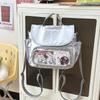 New Niche Multi-Purpose Backpack Transparent Ulzzang Cute Ita Bag Girl'S Class Crossbody Bag Itabag Cartoon Student Backpack