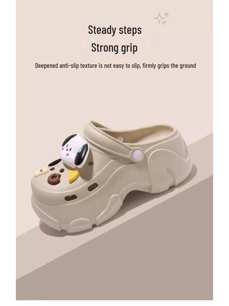 Women's Thick-Soled Height-Increasing Platform Beach Clog Sandals