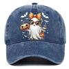 Bat Ghost Printed Baseball Hat for Men and Women Outdoor Sports Sunscreen Hat Halloween Festival Party Decoration Hat
