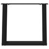 Vidaxl Coffee Table Legs, 2 Pcs, Black, 50X(42-43) Cm, Steel