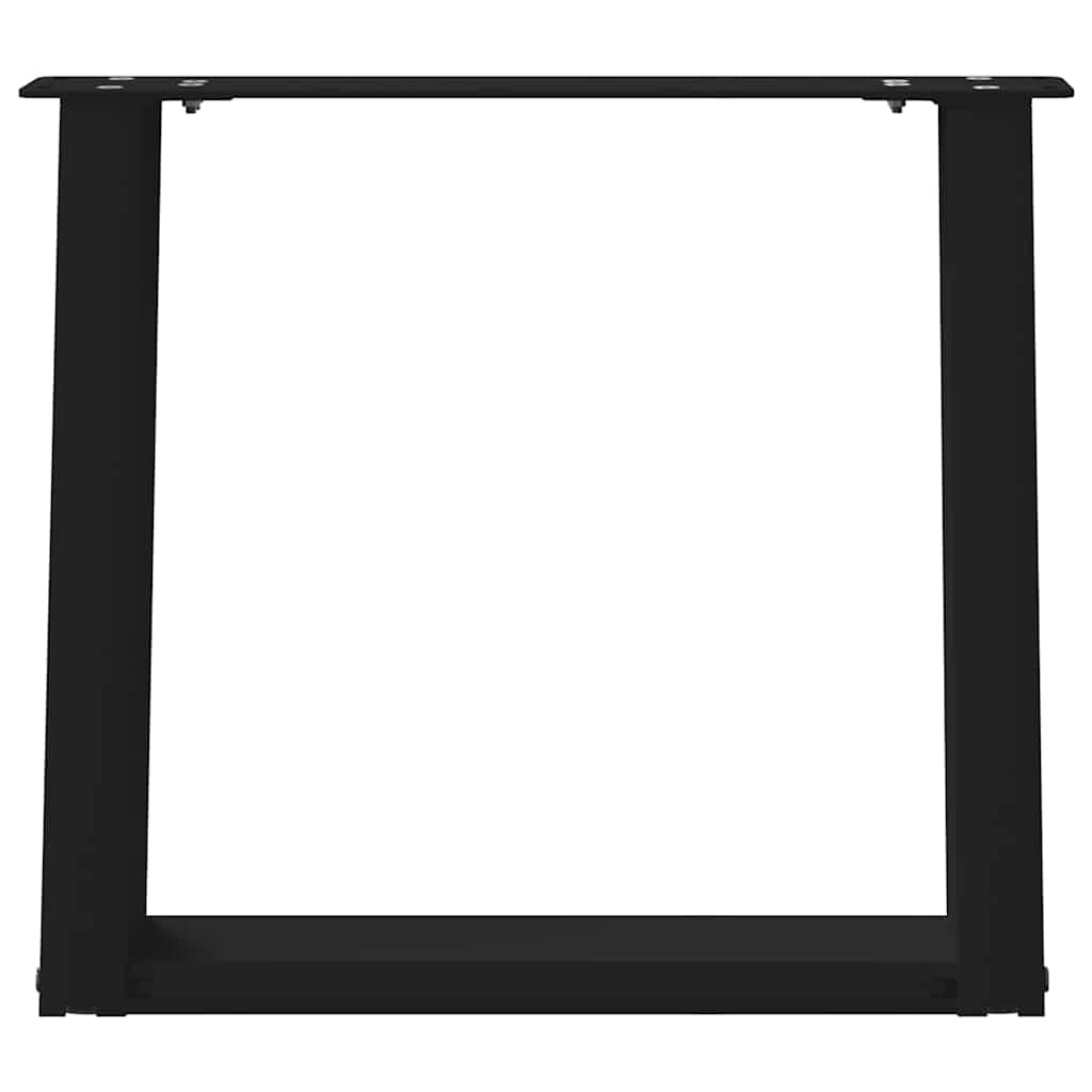 Vidaxl Coffee Table Legs, 2 Pcs, Black, 50X(42-43) Cm, Steel