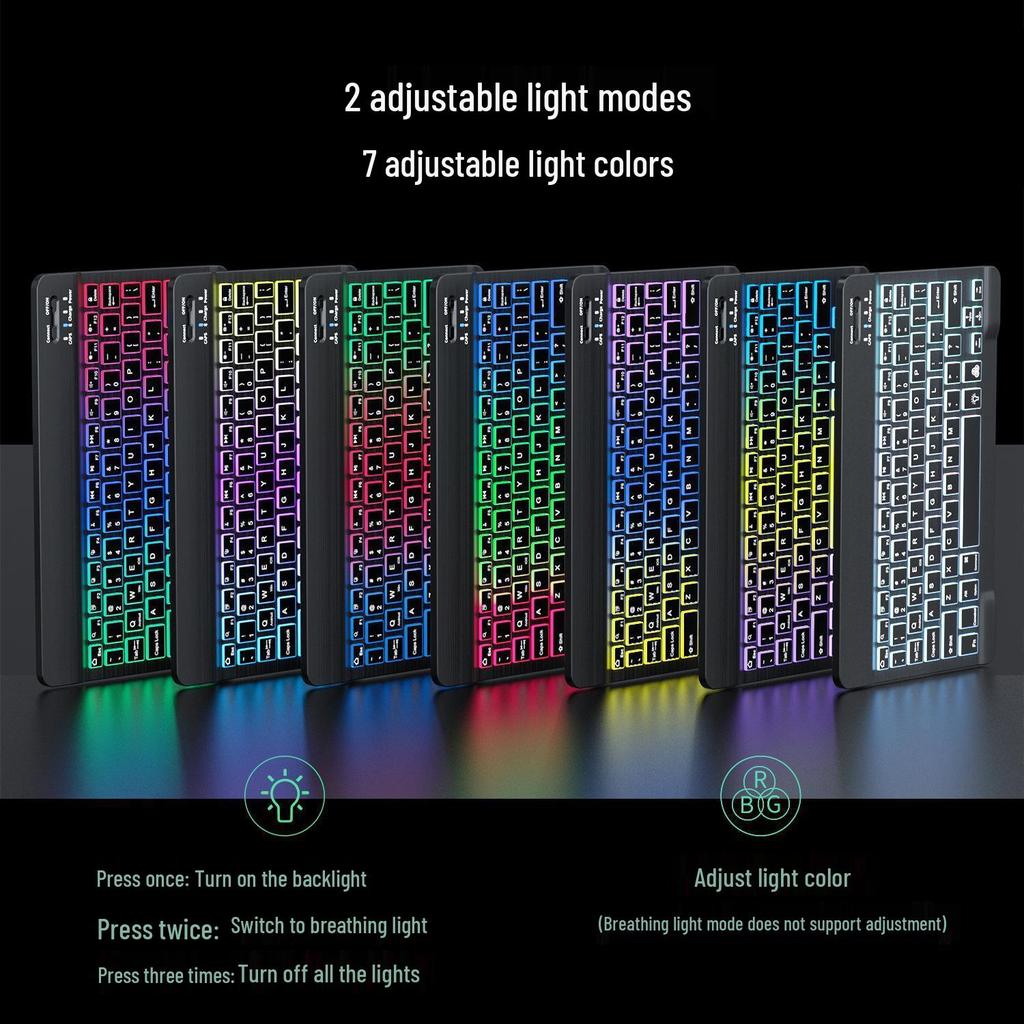 Colorful Bluetooth Magic Keyboard and Mouse Set for Mobile Devices & Tablets