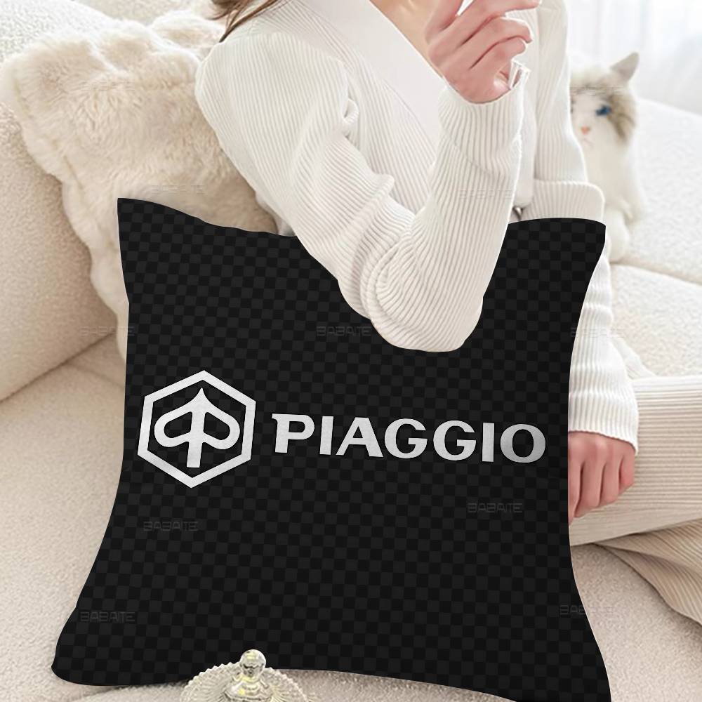 P-Piaggio Logo Pillow Cover for Bedroom Room and Living Room Sofa Decorative Cushion Cover
