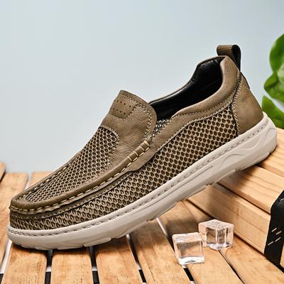 New Men's Casual Shoes Fashion Comfortable Men's Shoes High Quality Leather Men Driving Shoes Handmade Flat Shoes Men Sneakers