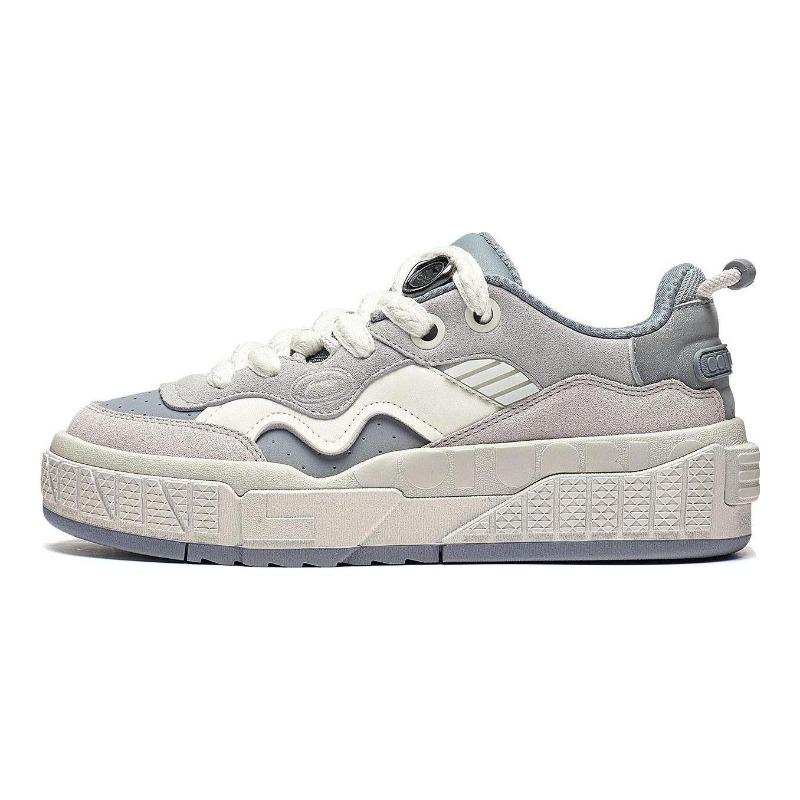 Li-Ning 001 UNBLOCK Mens Low Top Skate Shoes Gray Comfort Lightweight Wear Resistant AGCT217-1 40