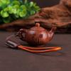 Handmade Cat Paw Clicker Wooden Fidget Key Ring Bag Pendant Sandalwood Figurine Key Chain  Car Key