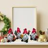 Christmas Santa Statue Resins Gnomes Miniature Figurine For Outdoor Indoor Holiday Tabletop Shelf Decoration Ornament