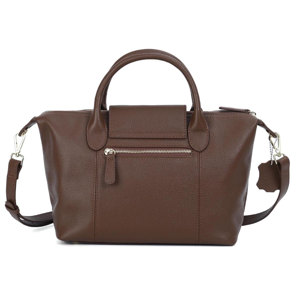 Women's Genuine Leather Tote: 2025 New Arrival, Large Capacity, Casual Shoulder & Crossbody Boston Bag