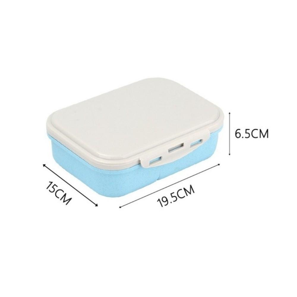 Divided Student Lunch Box with Lid Food Storage Container Portable Microwave Oven Lunch Box Picnic
