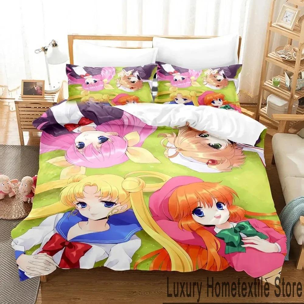 3D Print Anime Wedding Peach Bedding Set Duvet Cover Bed Set Quilt Cover Pillowcase Comforter king Queen Size Boys Adult Bedding