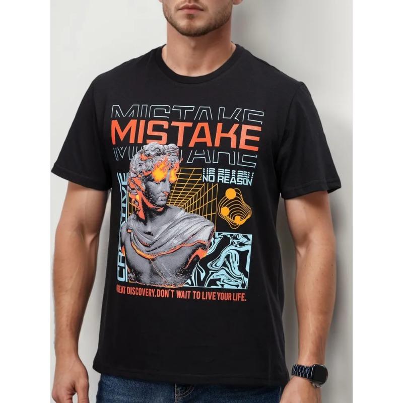 

Летний принт 3D Свободный Плюс Мужской Повседневный Модный С коротким рукавом Узор Футболка Топ 6xl