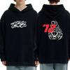 Marco Bezzecchi 2025 Motorcycle Race 72 Driver Fan Double Sided Printed Hoodies Fleece Men Women Autumn Winter Sweatshirt Unisex