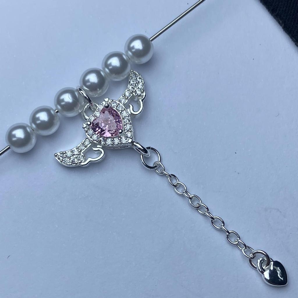 Diy Angel Wings Bail Pendant for Jewelry Making