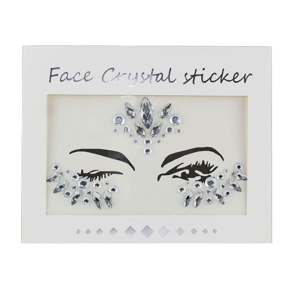 Поддельная татуировка 3D Татуировка на лицо Кристальная наклейка Одноразовая временная наклейка татуировка Украшения для лица style 5