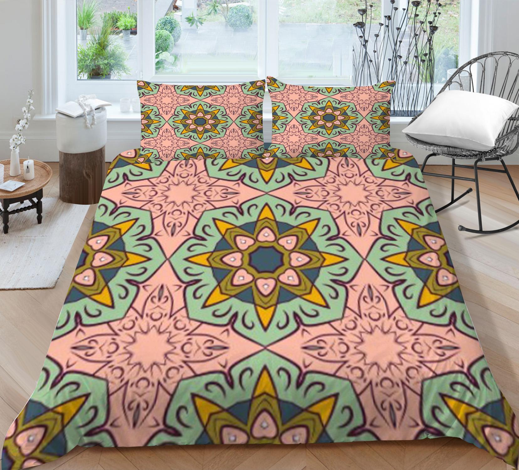 

Комплекты постельного белья из высококачественного полиэстера с принтом «Богемия» Пододеяльник из полиэстера Крутой домашний текстиль Постельное белье Наволочки Покрывала EU Single 135x200cm