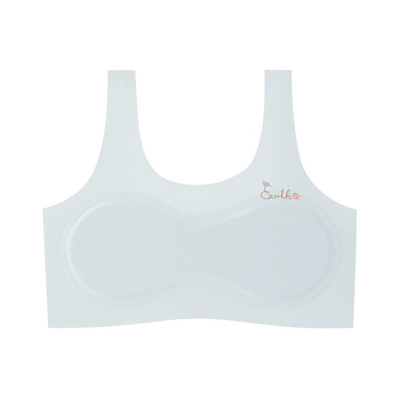 Specially Formulated Seamless Strapless Bra for Teenage Girls - Beautiful Back Vest Design M (50-60 Jin) светло-синий